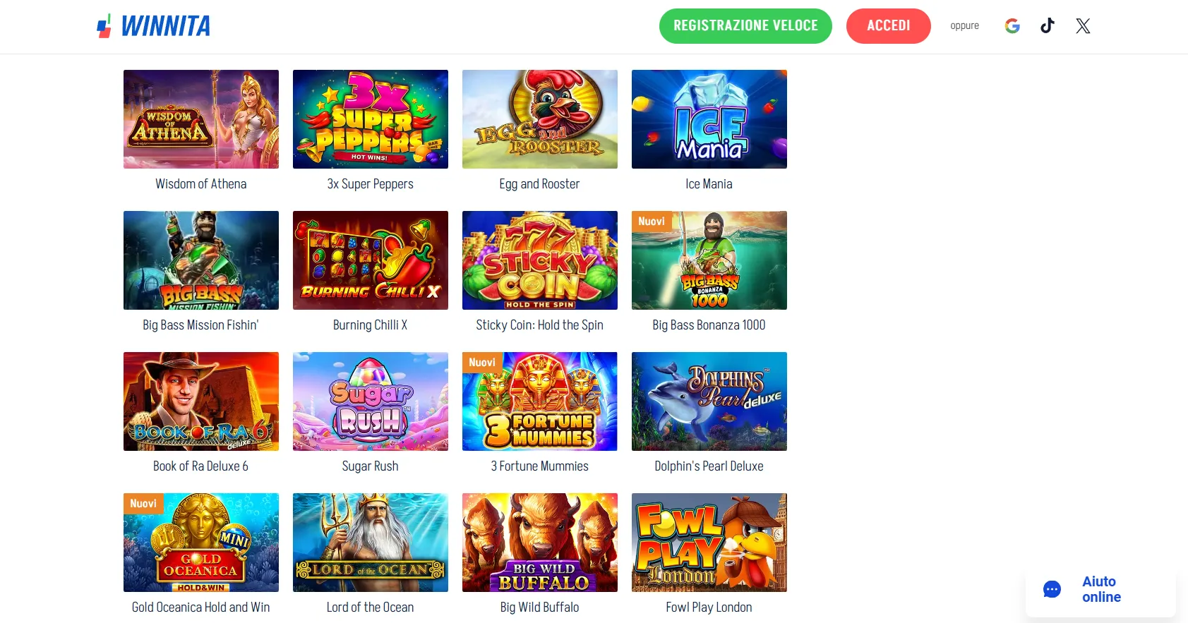 Winnita slot: giochi, slot e intrattenimento